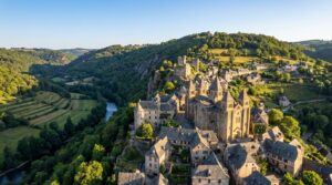 Village médiéval perché en Aveyron