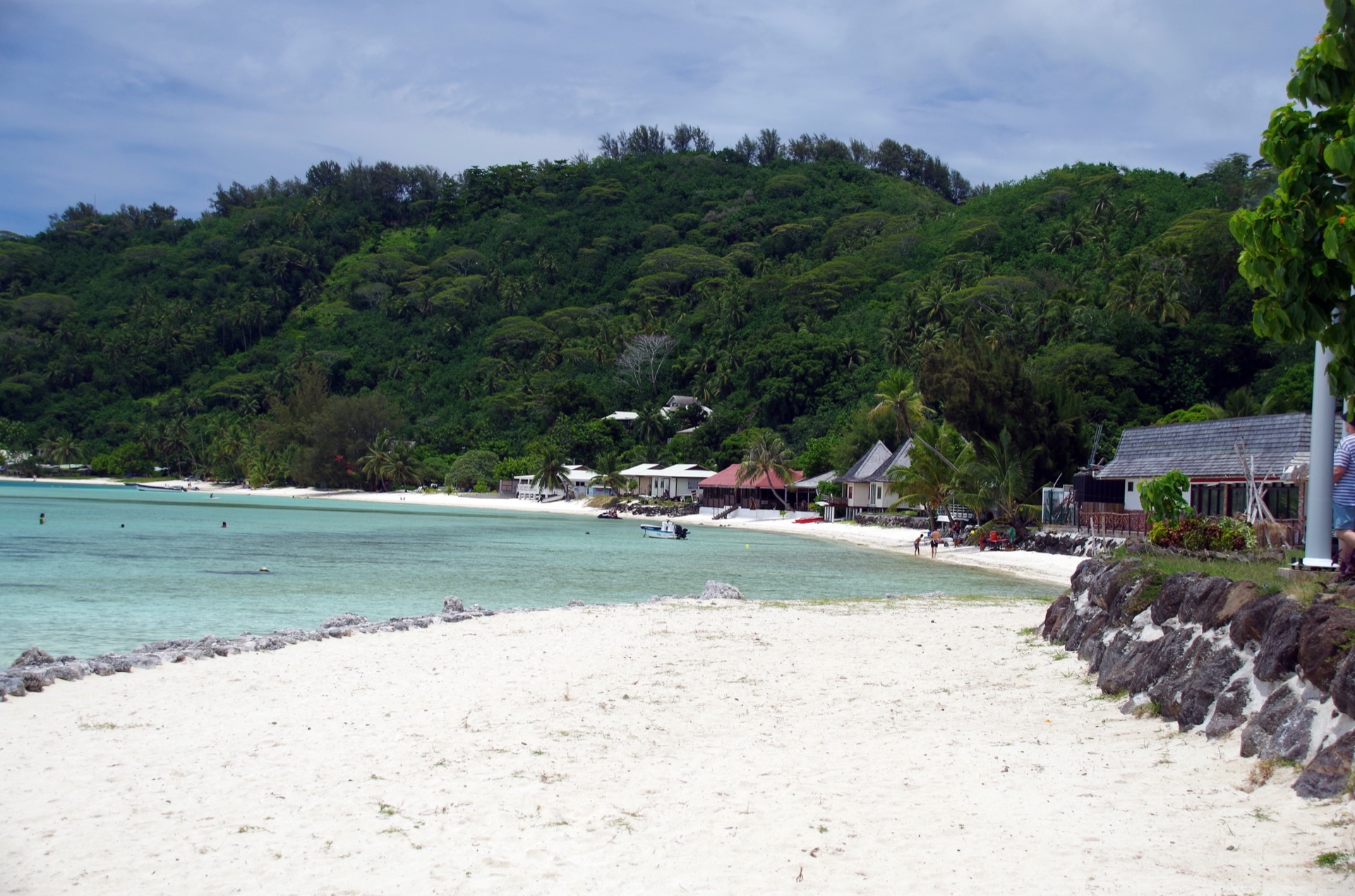 Plage de Matira, Bora Bora, sable blanc et lagon turquoise