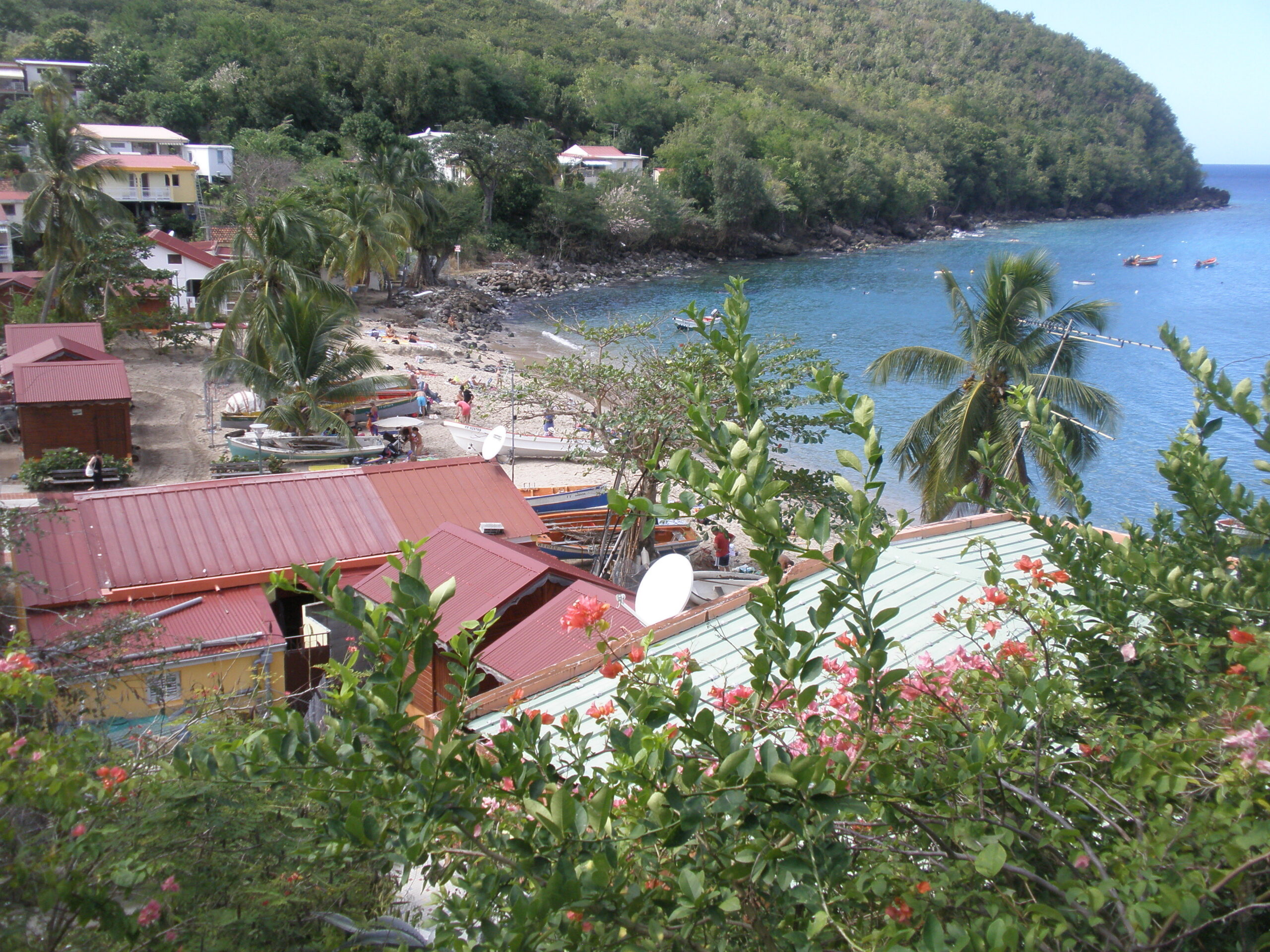 Anse Dufour, Les Anses-d'Arlet, Martinique - plage et falaises