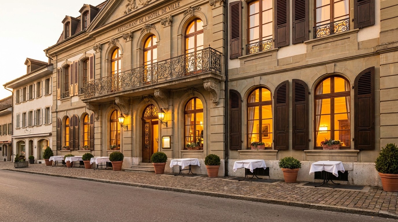 Façade du Restaurant de l'Hôtel de Ville de Crissier