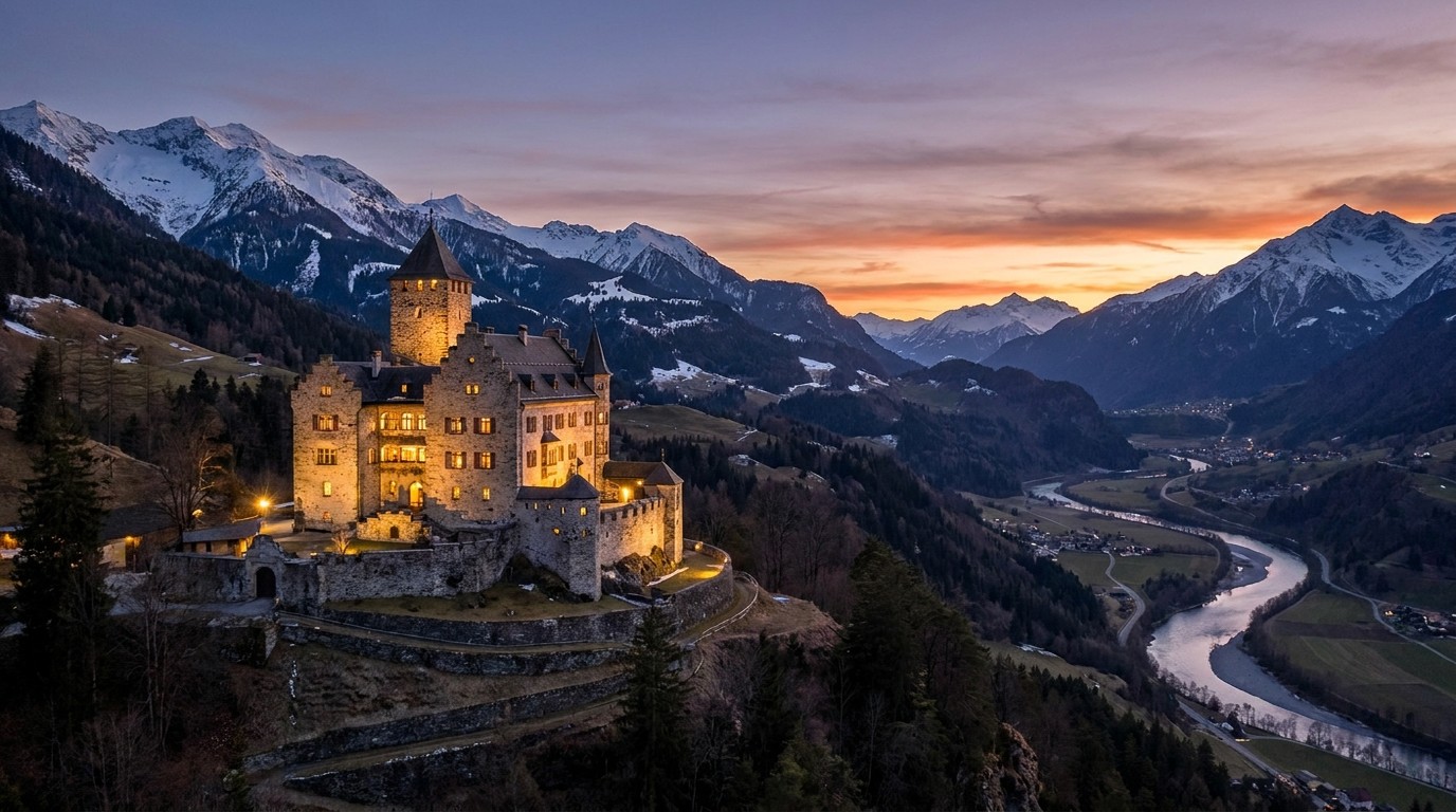 Le Schloss Schauenstein, manoir historique dans les Grisons