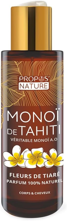Monoï de Tahiti authentique PROPOS'NATURE — fleurs de tiaré