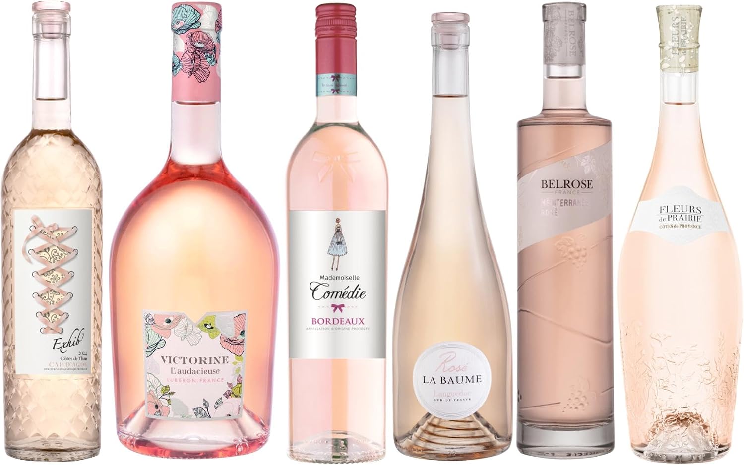 Coffret degustation de 6 vins roses du Sud de la France