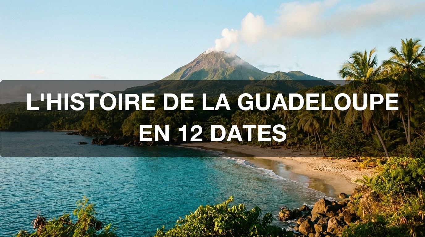 Bannière : l'histoire de la Guadeloupe en 12 dates