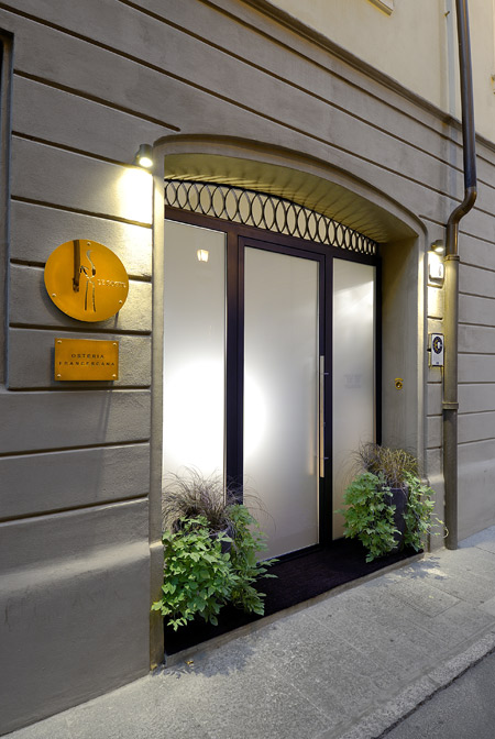 Façade de l'Osteria Francescana à Modène