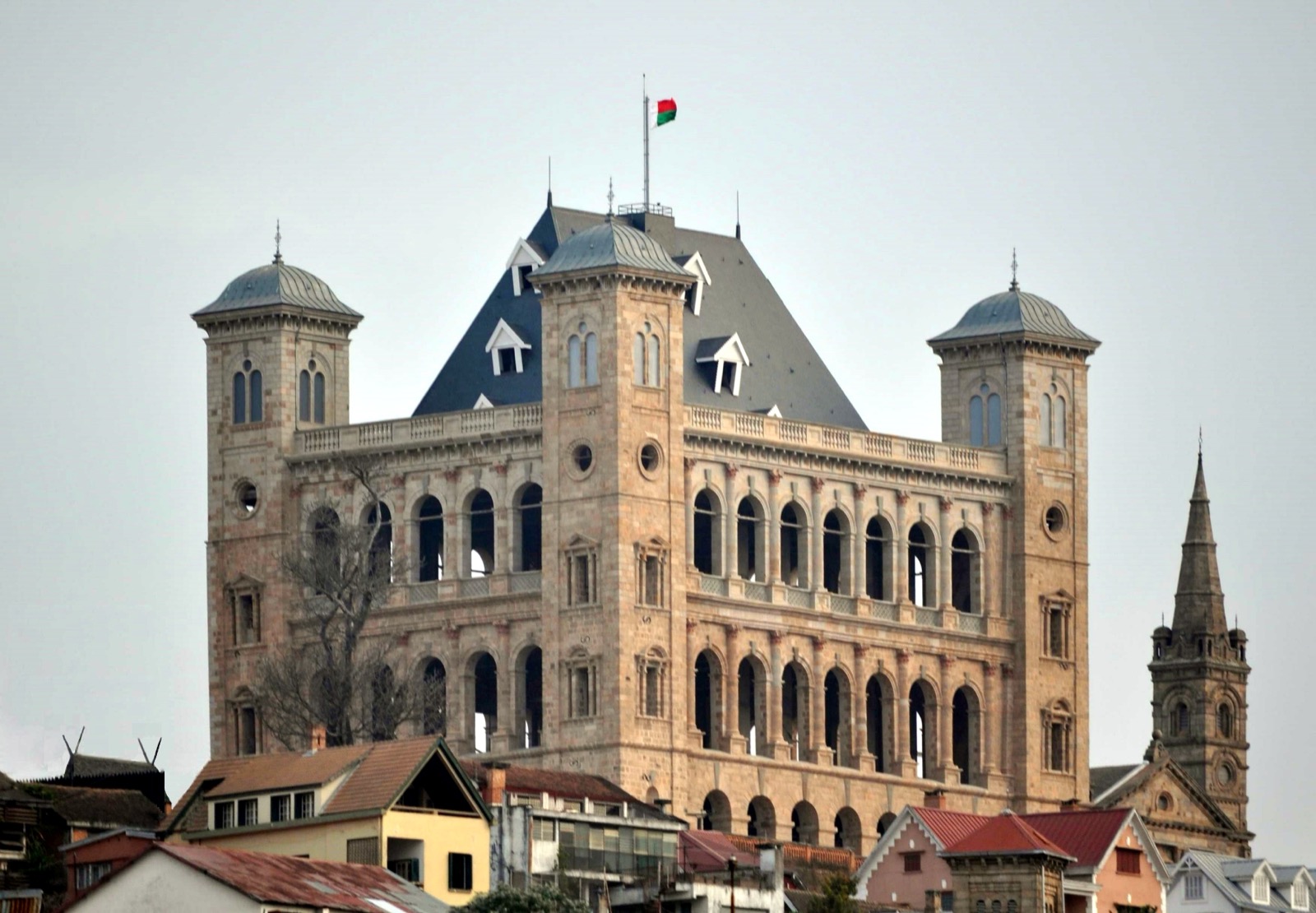Rova d'Antananarivo reconstitué à Madagascar