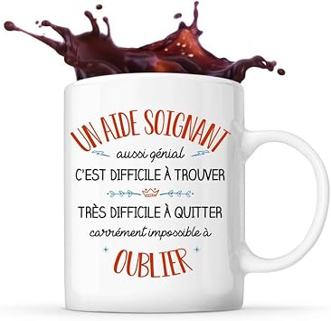 Mug « Un aide-soignant aussi génial » pour la pause café du service