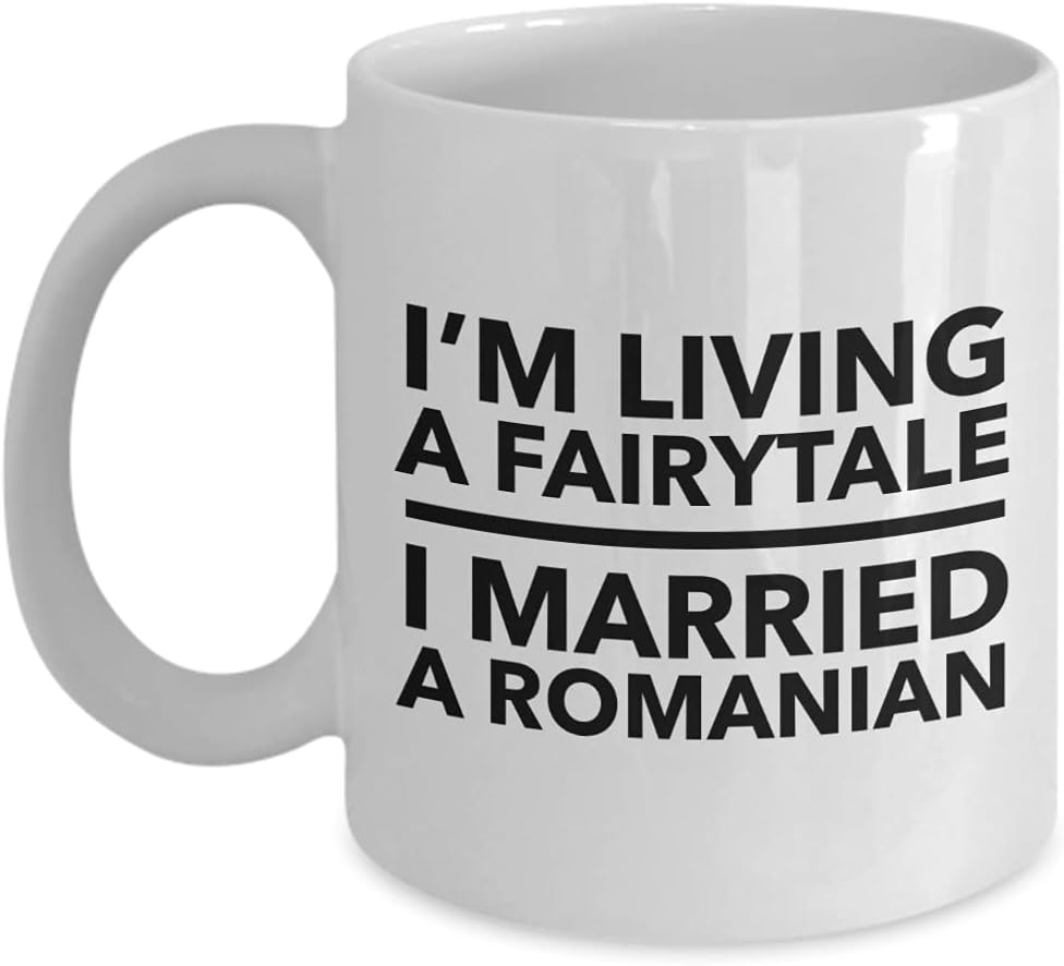 Mug Romanian Wife, cadeau Roumanie