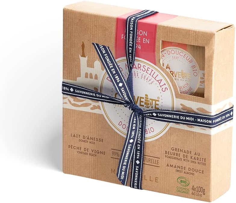 Coffret cadeau savons de Marseille pavés senteurs provençales