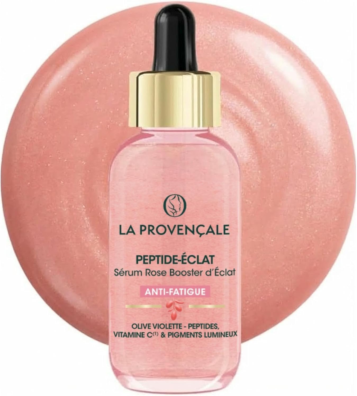 Sérum rose La Provençale peptide éclat anti-fatigue
