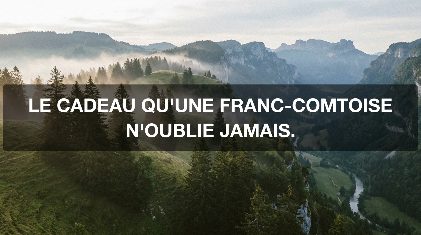 Bannière : 5 idées cadeau à faire à une Franc-Comtoise, massif du Jura